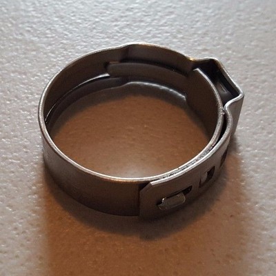 100 Pieces 1'' Stainless Steel Pex Cinch Clamps, 1 Inch Stainless Steel Ring