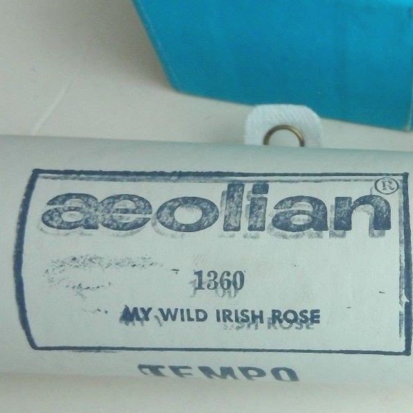 Aeolian piano player roll #1360 'My Wild Irish Rose' played by Vern Elliott