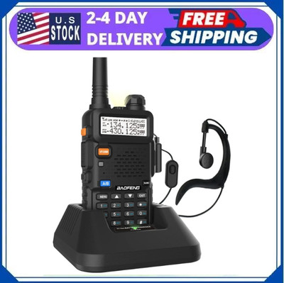 UV-5R Dual Band Two Way Radio (Black) 144-148Mhz & 420-450Mhz New 