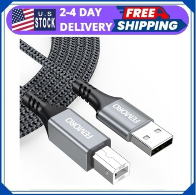 Printer Cable 10 Feet, USB a to B Printer Cable USB 2.0 Type B Cables Long Cord