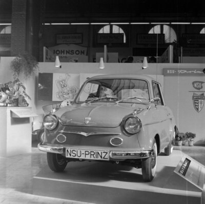 NSU Prinz II Motor Show 1958 Car Old Photo