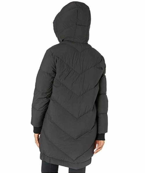 Pre-owned The North Face North Face Size Large 550 Goose Down Hooded Puffy Black Jacket Parka $329