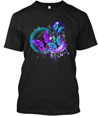 One-of-a-kind Butterfly T-Shirt Made in the USA Size S to 5XL