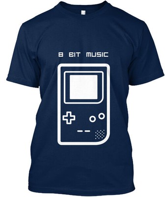 I Love 8 Bit Music T-Shirt Made in the USA Size S to 5XL