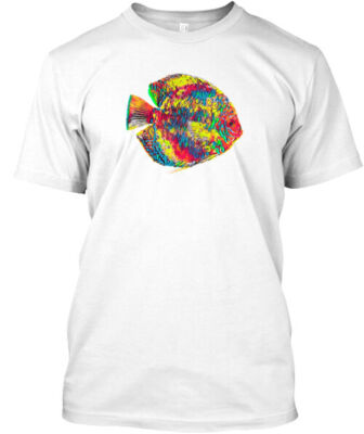 Aquarium Discus Fish T-Shirt Made in the USA Size S to 5XL