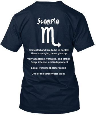 Scorpio T-shirt Made in the USA Size S to 5XL