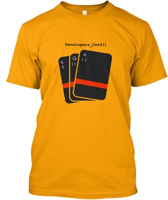 Developers Card Trend T-Shirt Made in the USA Size S to 5XL