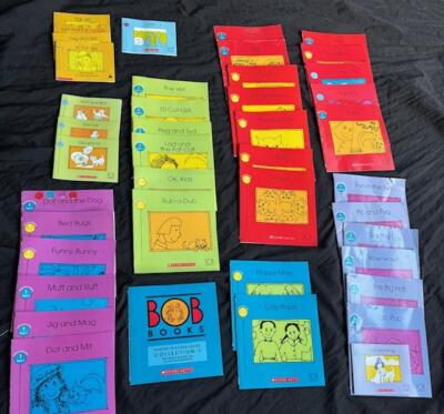 41 BOB BOOKS CHILDREN BOOK LOT reading Scholastic Set 1 2 Sight Words K 1 begin