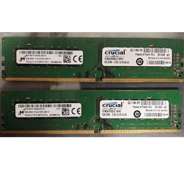 16GB Crucial DDR4 2133 (2x8GB) | in Newcastle, Tyne and Wear | Gumtree