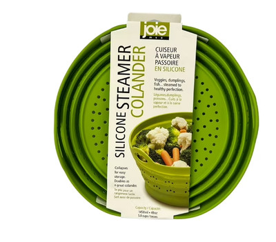 Joie Silicone Collapsible Steamer Colander - Green
