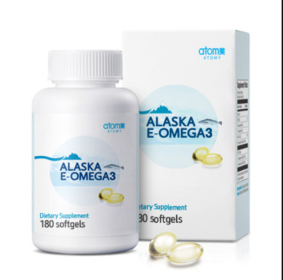 Atomy Alaska E-Omega 3 Dietary Supplements EPA DHA 180 Softgels