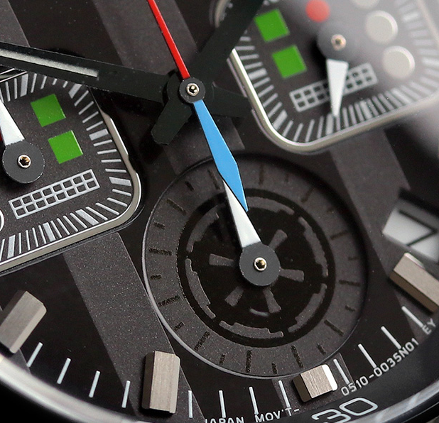 Pre-owned Citizen Star Wars Darth Vader Watch Chronograph Unisex Date Indicator An3669-52e
