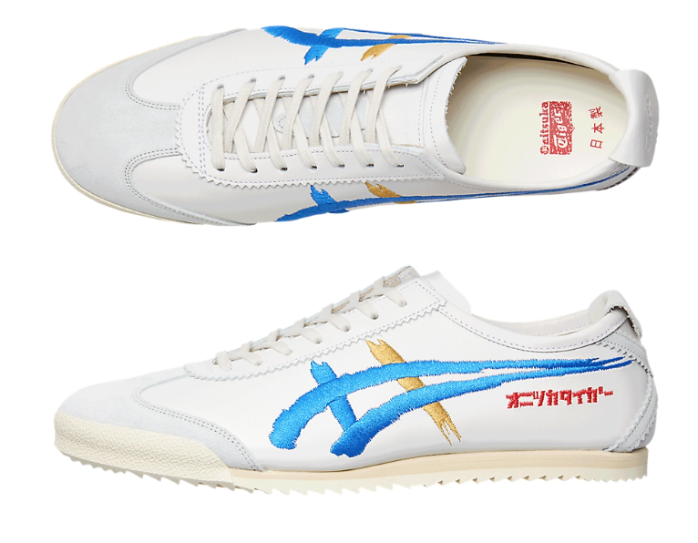 Pre-owned Onitsuka Tiger Nippon Made Mexico 66 Deluxe 1181a119 101 White/blue In Box