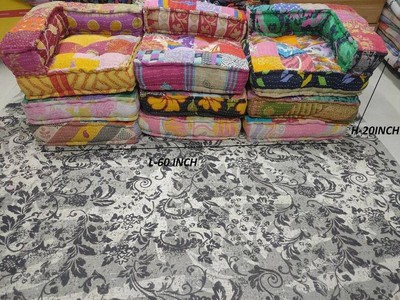 Indian style 2024 floor sofa