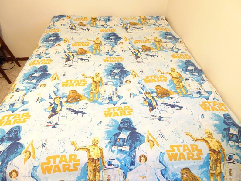 Vintage Original Star Wars Twin Flat Sheet JCPenney