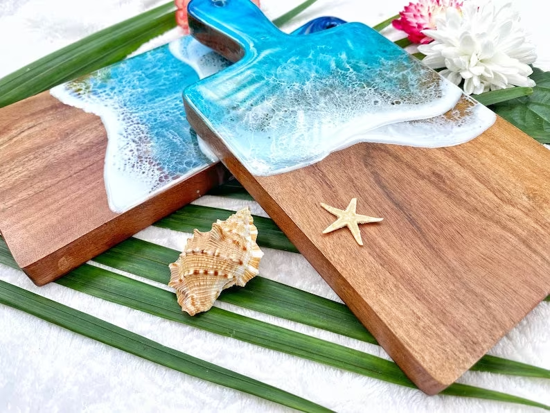 Epoxy Resin Charcuterie Board | Epoxy Custom Size Chopping