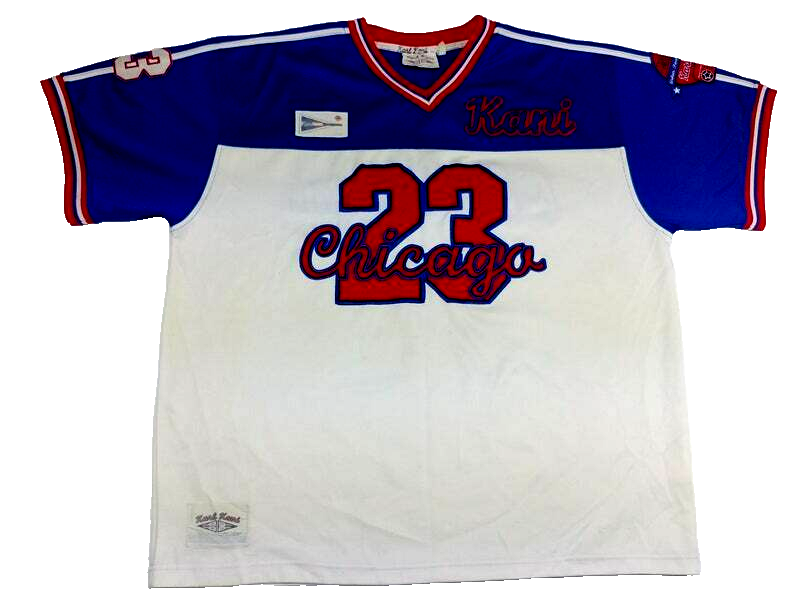 KARL KANI jersey, white, Chicago, vintage hip hop t-shirt