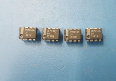 ( 4pcs ) IC LM1391N, NSC, PHASE-LOCKED LOOP, 8 Pin, Plastic, DIP