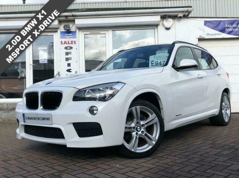 2012 62 BMW X1 2.0 XDRIVE18D M SPORT 5D 141 BHP DIESELALPINE WHITE