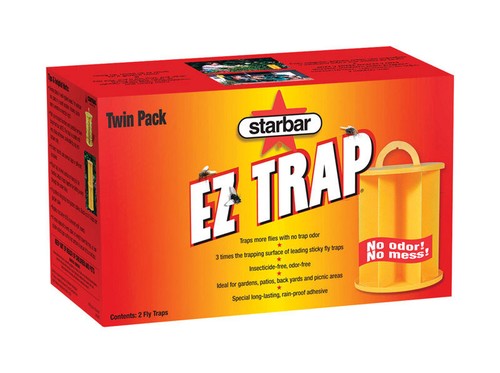 Starbar 3004323 Unique Compact EZ Trap Odor Free Stickly Fly Trap 2 oz.