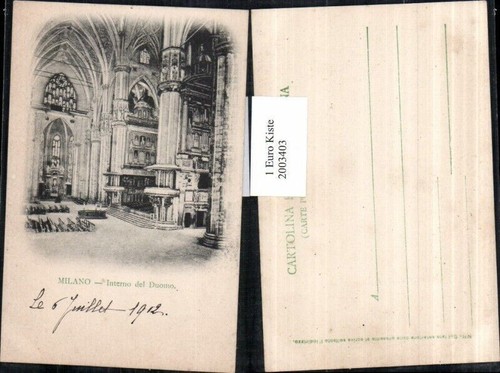 2003403,Milano Interno del Duomo Mailänder Dom Innenansicht img