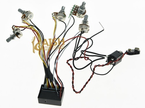 Prewired 3 Band Active or Passive EQ Equalizer Bass Preamp for ElectricBass