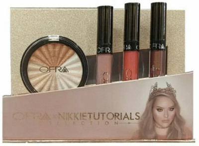 OFRA Cosmetics-Nikkie Tutorials-Highlighter and Liquid Lipstick Trio Set-Sealed