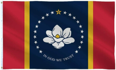NEW MISSISSIPPI MAGNOLIA 3x5ft PREMIUM QUALITY FLAG superior us sold