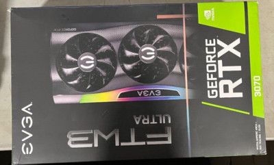 EVGA GeForce RTX 3070 FTW3 ULTRA GAMING 8GB GDDR6 GPU (08G-P5-3767-KL)