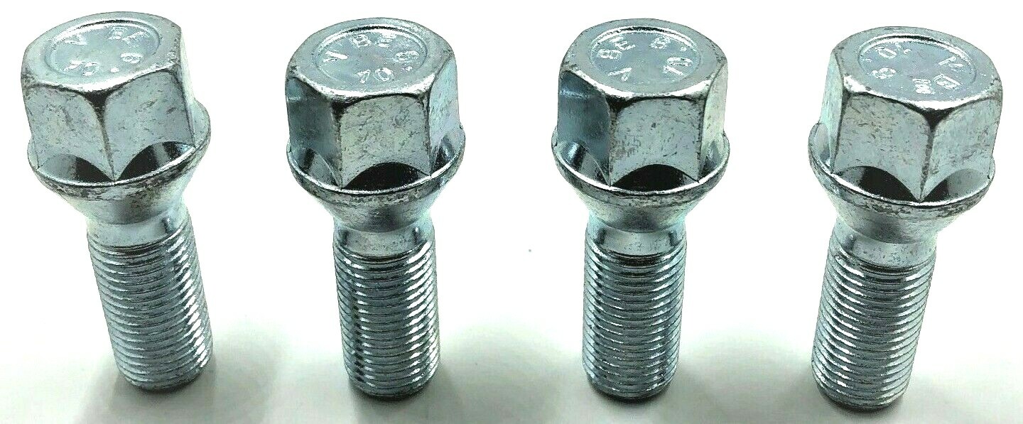 4 X ALLOY WHEEL BOLTS FOR AUDI A4 M14 X 1.5 27MM 17MM HEX STUDS LUGS
