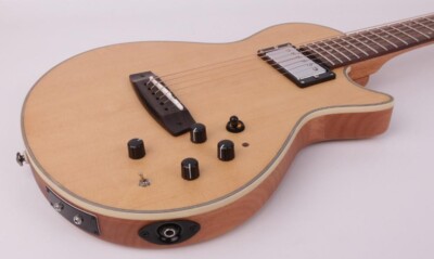 electric acoustic guitar portable built effect reverb delay inside spruce top