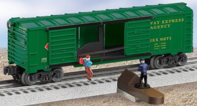 LIONEL  6-26869   '' R E A JUMPING HOBO  BOX CAR  '' MSRP $69.99, LOT #43558