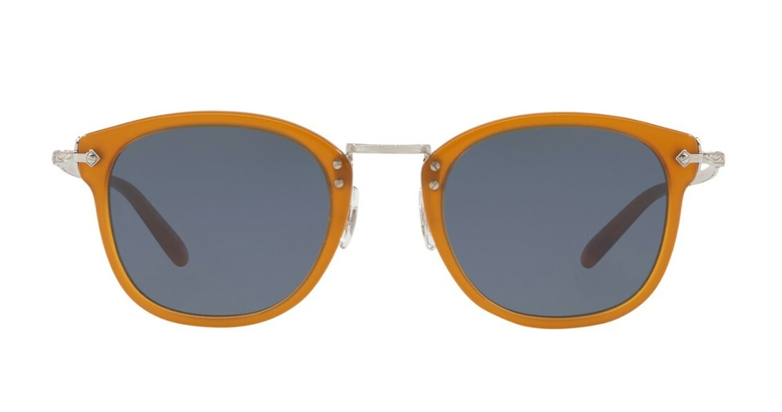 Pre-owned Oliver Peoples Op-506 Sun 5350s Deep Amber/blue (1578/r5) Sunglasses