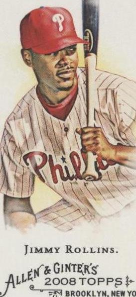 2008 Topps Allen & Ginter's - Jimmy Rollins #140