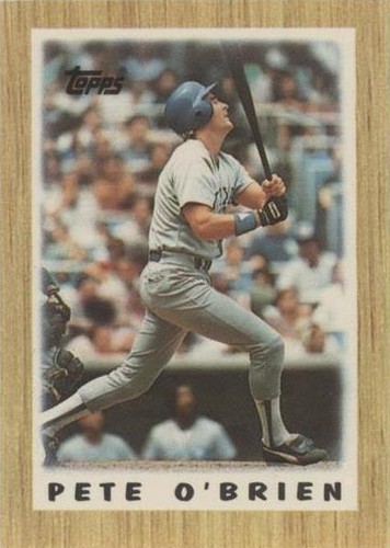 1987 Topps League Leaders Minis - Pete O'Brien #72