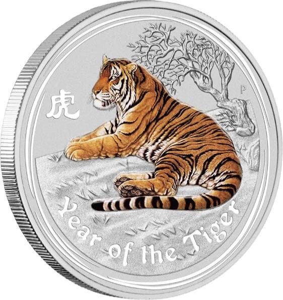 2010 Australia 1 Kilo Kg $30 Year of the Tiger Lunar II