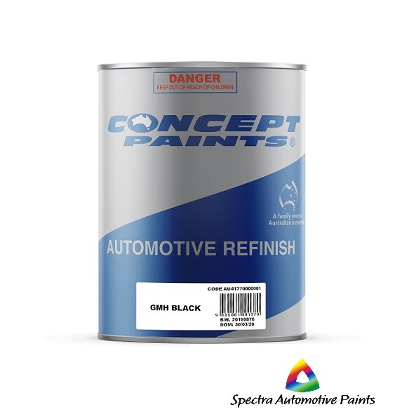 Concept Gmh Black / Rfu Black, 4lt. Automotive Paint. Chasis Black.