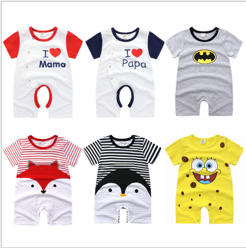 Neugeborene Baby Jungen Mädchen Sommer Overalls Strampler Spielanzug Kleidung