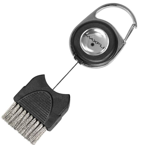 Maxfli Golf Club Range Brush Tool with Golf Bag Clip On