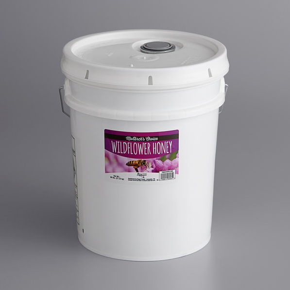 Wildflower Honey 60 lb Pure Bulk Honey 5 Gallon Wildflower Blossoms Gluten Free