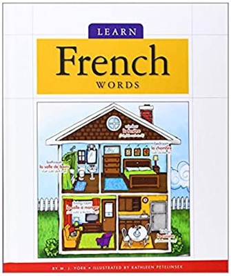 Learn French Words Reinforced Library Binding M. J. York
