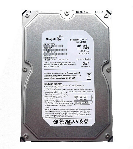 Seagate Barracuda 320GB 7200RPM IDE 3.5