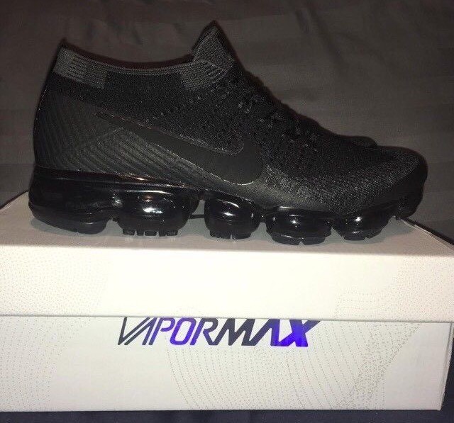 nike air vapormax flyknit 3 triple black men's