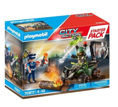 Игровой набор Playmobil City Action Starter Pack для обучения полицейских 70817
