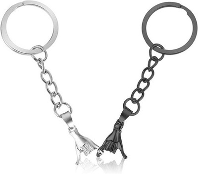 2Pcs Couples Keyrings,Pinky Promise Keyring,Matching Couple Keychain Boyfriend