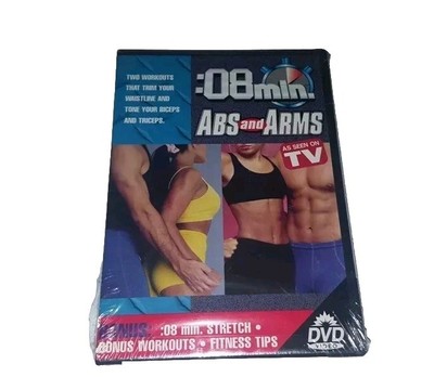 :08 MINUTE ABS & ARMS [DVD, 1999] AS SEEN ON TV FITNESS OOP HTF RARE NEW SEALED 