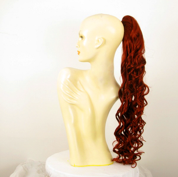 Cola De Caballo Postizo 65cm Rojo Intenso Cobrizo 10/350