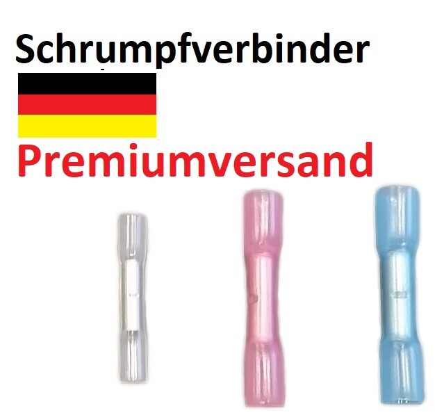 Schrumpfverbinder Set Kabelverbinder Quetsch Wasserdicht Sortiment Auto Kfz 
