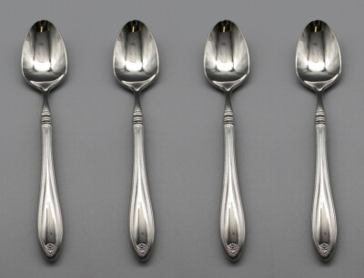 Oneida Stainless Flatware - SHERATON - Teaspoons - Set of Four New (Indonesia)