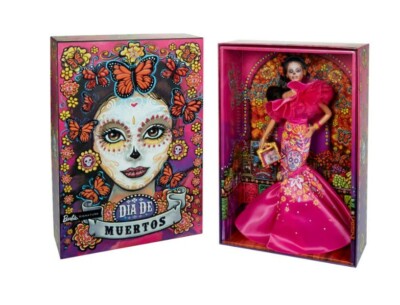 mattel hjx14 barbie 13 signature 2023 dia de muertos collector doll in ruffled 126076765101